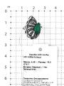 Кольцо из чернёного серебра с нат.зелёным агатом и марказитами