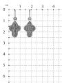 Крести из чернёного серебра - 2,5 см