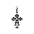 Крест из серебра с чернением - 2,7 см