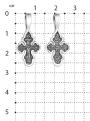 Крест из серебра с чернением - 2,8 см
