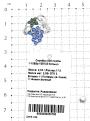Кольцо из серебра с пл.синим кварцем и фианитами родированное