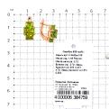 Серьги из золочёного серебра с кварцем хризолит