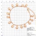 Браслет из золочёного серебра с жемчугом Swarovski