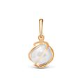 Подвеска из золочёного серебра с жемчугом Swarovski