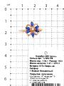 Кольцо из золочёного серебра с пл.кварцем цв.сапфир и фианитами