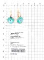 Серьги из золочёного серебра с кристаллами Swarovski