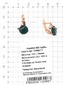 Серьги из золочёного серебра с пл.кварцем цв.лондон топаз и фианитами