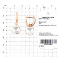 Серьги из золочёного серебра с кристаллами Swarovski