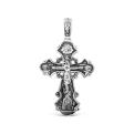 Крест из серебра с частичным чернением - 4, 5 см