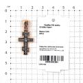Крест из серебра с чернением и позолотой - 3,3 см