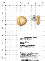 Серьги-пусеты из родированного серебра с куб. цирконием и позолотой