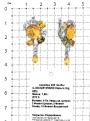 Серьги из серебра с пл.кварцем цв.цитрин,олива и фианитами родированные