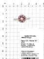 Кольцо из серебра с пл.кварцем цв.морганит и куб.цирконием родированное