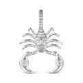 Подвеска из серебра родированная - Скорпион