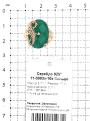 Кольцо из золочёного серебра с пл.кварцем цв.зеленый агат