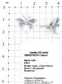 Серьги-пусеты из родированного серебра с культ. жемчугом, эмалью и кб. цирконием