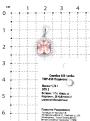 Подвеска из серебра с пл.кварцем цв.морганит и куб.цирконием родированная