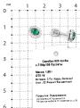 Серьги-пусеты из серебра с пл.кварцем зеленый агат и фианитами родированные
