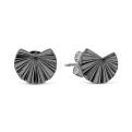 Серьги-пусеты из родированного серебра