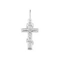 Крест из родированного серебра