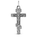 Крест из чернёного серебра - 3,4 см