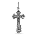 Крест из чернёного серебра - 2,6 см