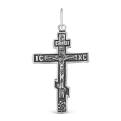 Крест из черёного серебра - 3,7 см