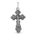Крест из чернёного серебра - 2,7 см