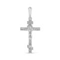 Крест из родированного серебра