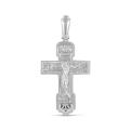 Крест из родированного серебра