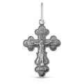 Крест из чернёного серебра - 4,3 см