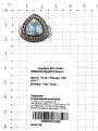 Кольцо из серебра с нат.топазом и позолотой родированное