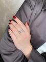 Кольцо помолвочное для предложения руки из серебра с фианитом - фото №3