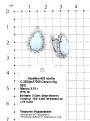 Серьги из серебра с синт.опалом и фианитами родированные