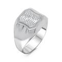 Печатка мужская из серебра родированная