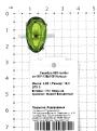 Кольцо из серебра с пл.кварцем цв.хризолит и фианитами родированное