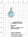 Подвеска из серебра с пл.кварцем цв.топаз и фианитами родированная