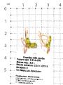 Серьги из золочёного серебра с пл. кварцем цв. хризолит