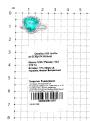 Кольцо из серебра с пл.кварцем цв.параиба и фианитами родированное
