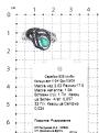 Кольцо из серебра с пл.кварцем зелёный агат и пл.кварцем цв.сапфир родированное