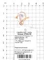Кольцо из золочёного серебра с пл. кварцем цв. лунный
