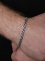 Браслет из чернёного серебра - 22 см.