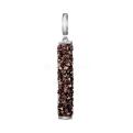 Подвеска из серебра кристаллами Swarovski родированная