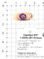 Кольцо из золочёного серебра  с нат. аметистом и фианитами