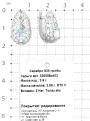 Серьги из серебра с нат. Sky топазом родированные