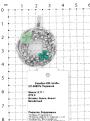 Подвеска из серебра с эмалью и фианитами родированная 