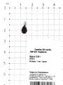 Подвеска из серебра с нат.гранатом родированная