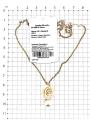 Колье из золочёного серебра с жемчугом Swarovski, имит.кораллом и фианитом