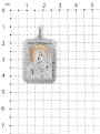 Подвеска-икона из родированного серебра с золочением - Казанская БМ