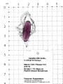 Кольцо из серебра с пл.кварцем цв.родолит и фианитами родированное - фото №2
